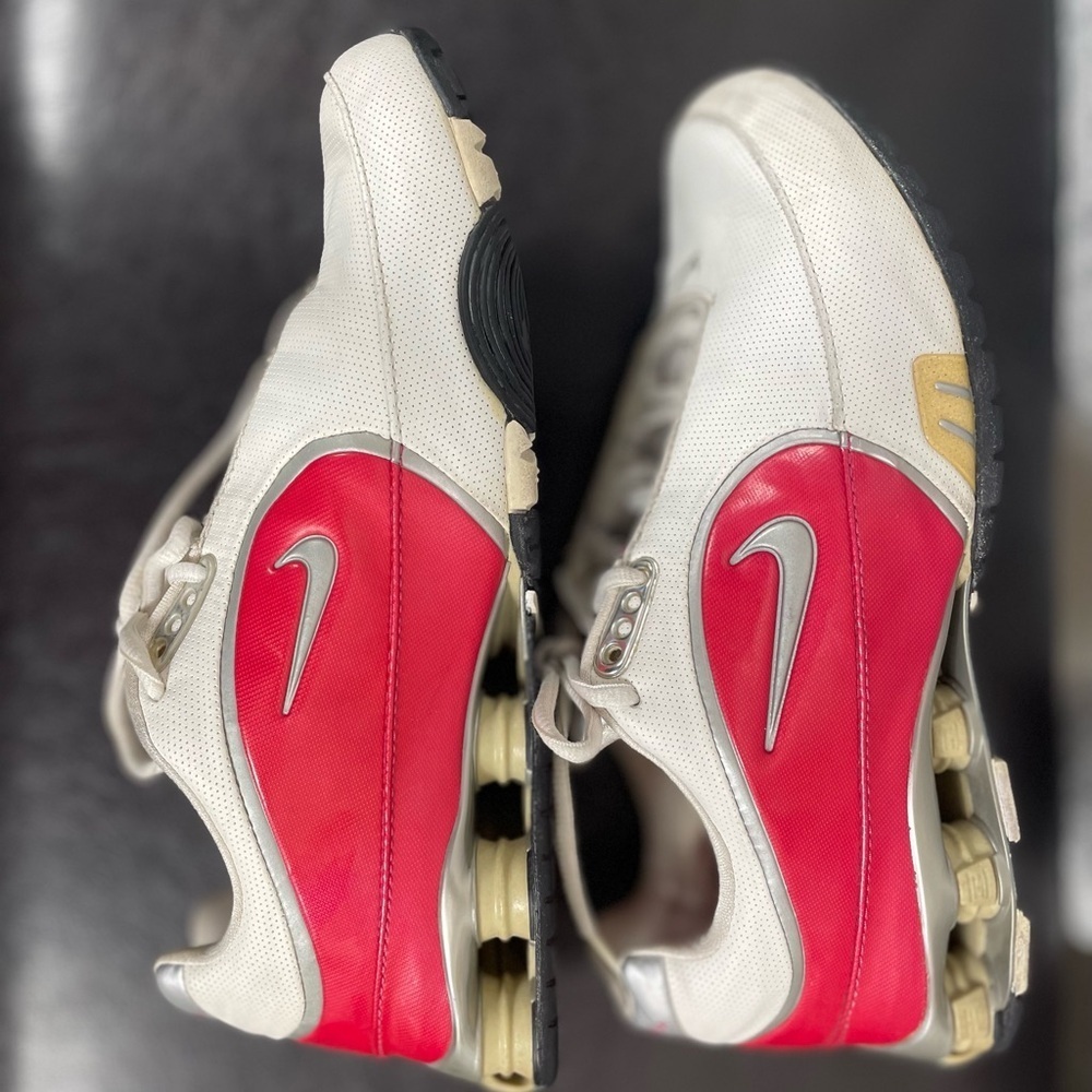 Nike Shox R4 Women’s Training Shoes – White/Red/Silver size 9.5 - Picture 5 of 8